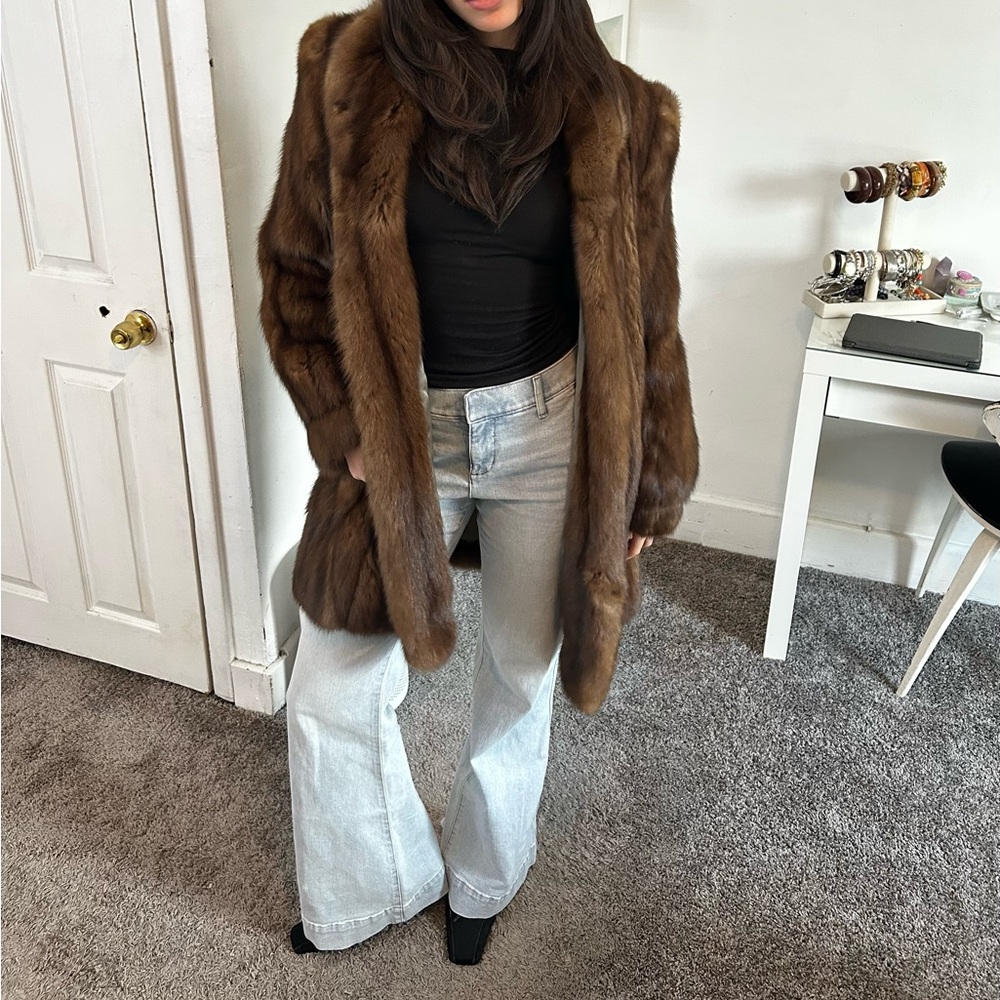 Luxurious Brown MINK Fur Coat
